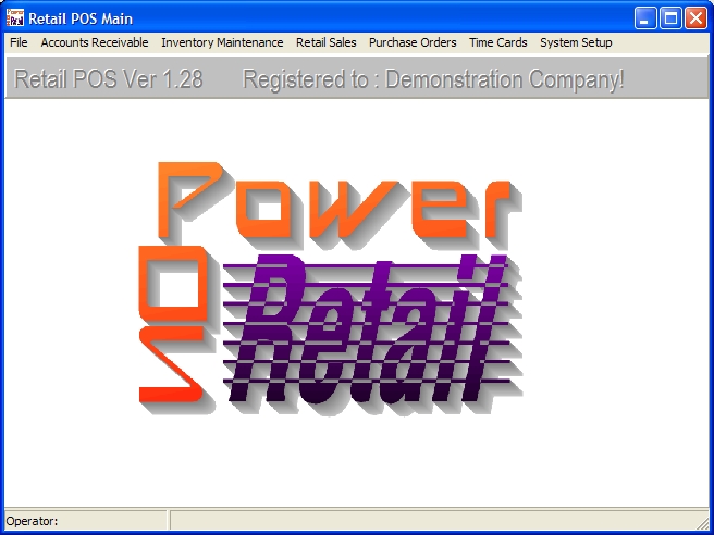 Main menu